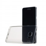Wholesale Samsung Galaxy S6 Edge Plus Crystal Clear Gummy Hybrid Case (Clear)